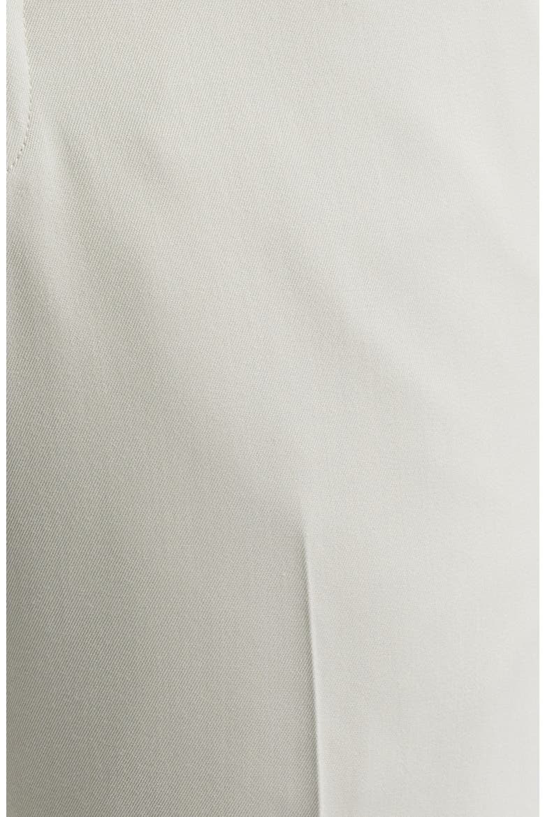 Flat Front Worsted Wool Gabardine Pants, Alternate, color, STONE