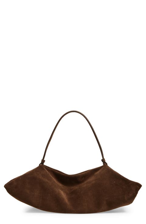 【Anyone more】Lomb Suede Stitch Shoulder Bag American Darling Suede Boot Stitch Bags - Shop Dodi Jo's
