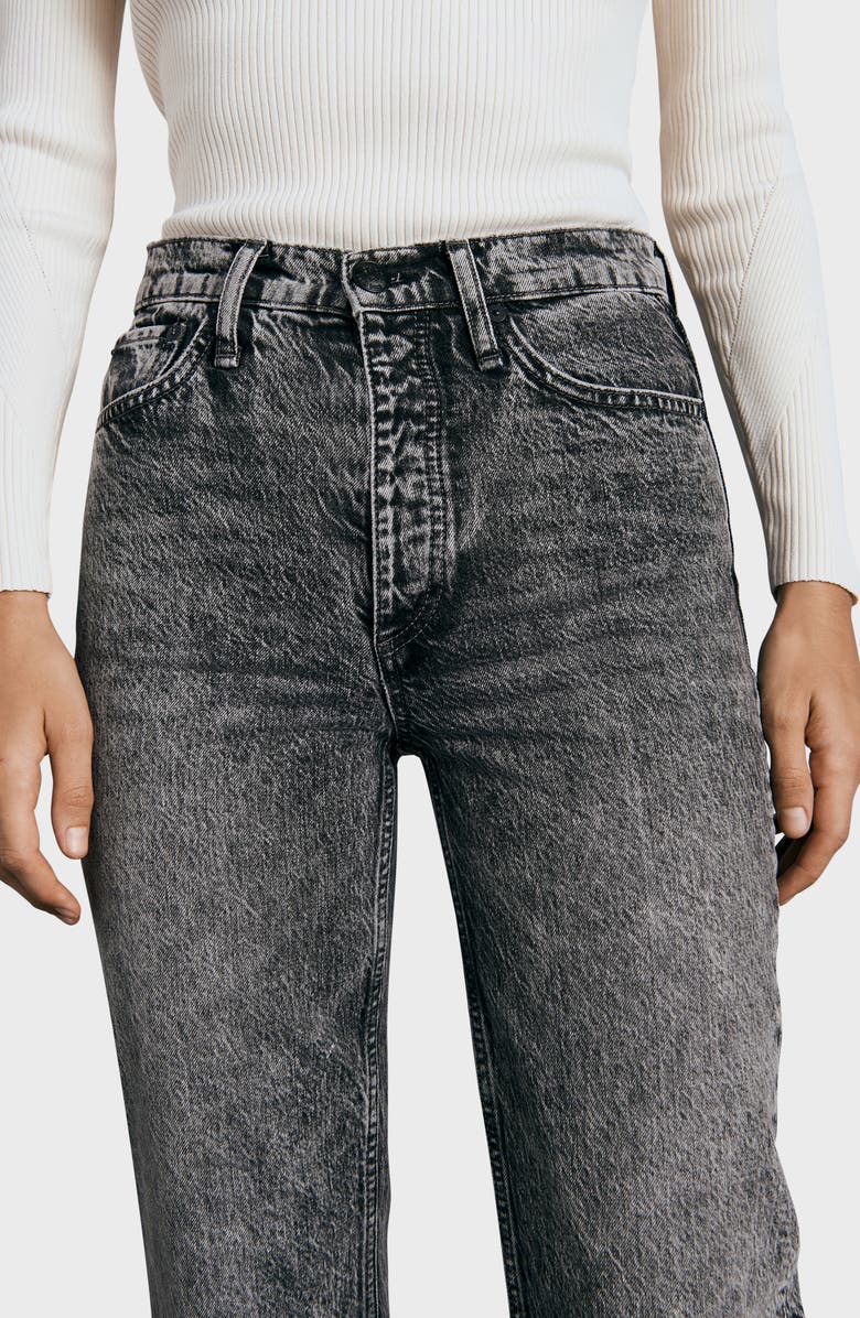 rag & bone Alex Acid Wash Straight Leg Jeans, Alternate, color, 