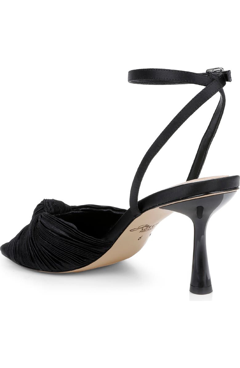 Jewel Badgley Mischka Ibis Ankle Strap Sandal, Alternate, color, Black Fabric