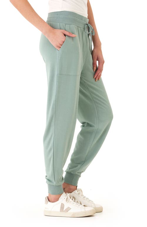 Threads 4 Thought Liara Feather Fleece Pocket Joggers In Wasabi