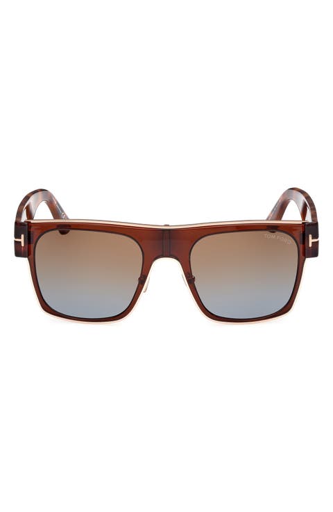 Edwin 54mm Square Sunglasses