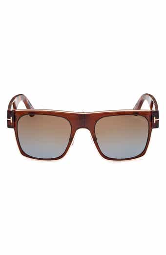 TOM FORD Edwin 54mm Square Sunglasses