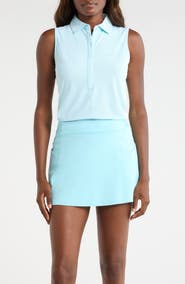 G/FORE Mixed Stripe Tech Sleeveless Polo