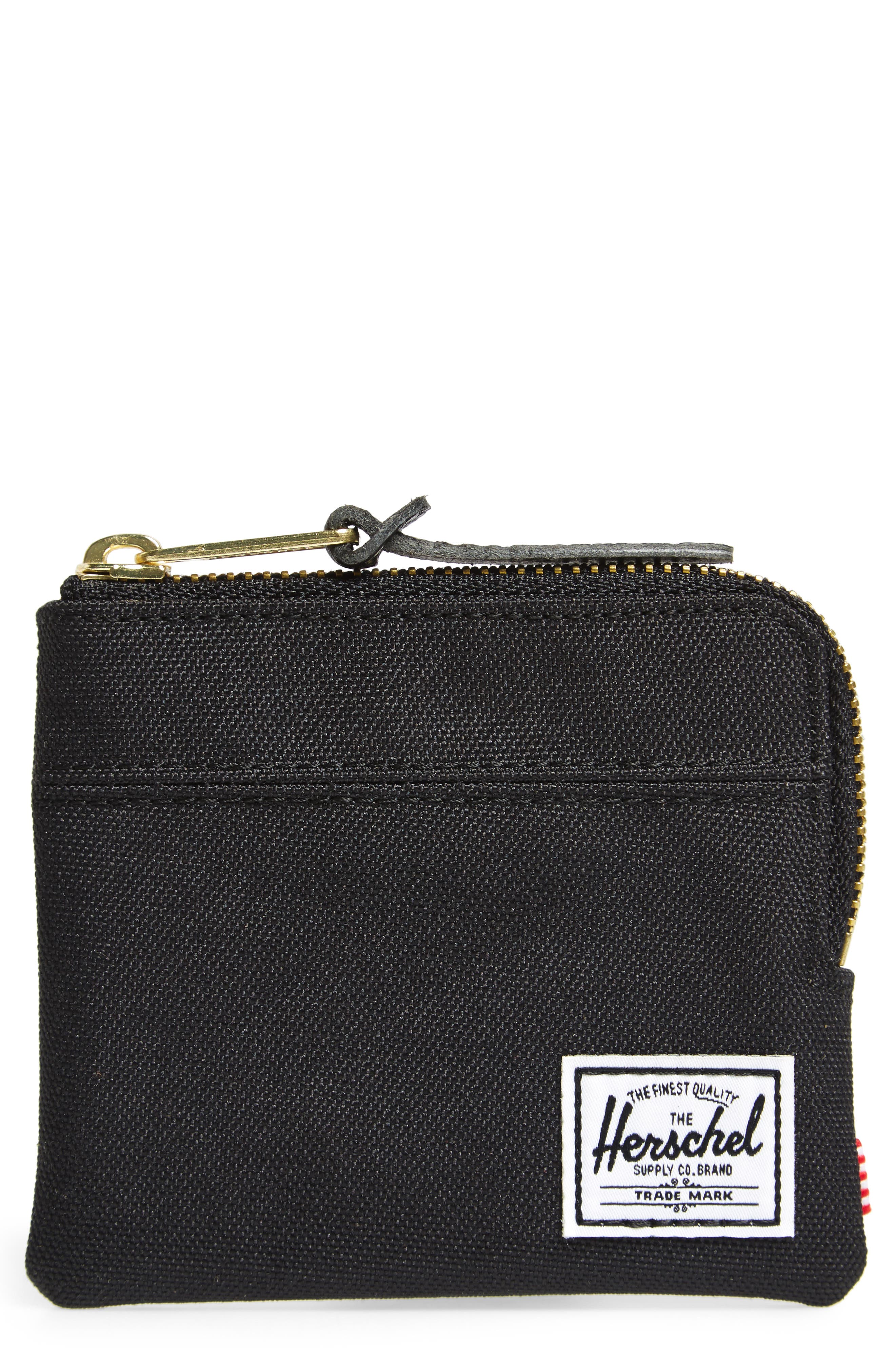 Herschel Supply Co. 'Johnny' Half Zip Wallet, Main, color, 