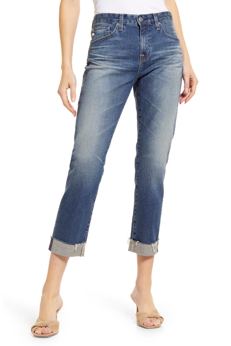 Ex-Boyfriend Slouchy Slim Jeans, Main, color, 16 YEARS MONTE