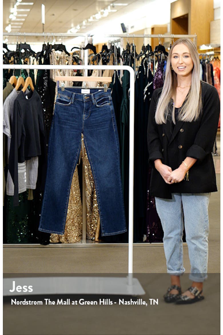 Le High Straight Leg Jeans video