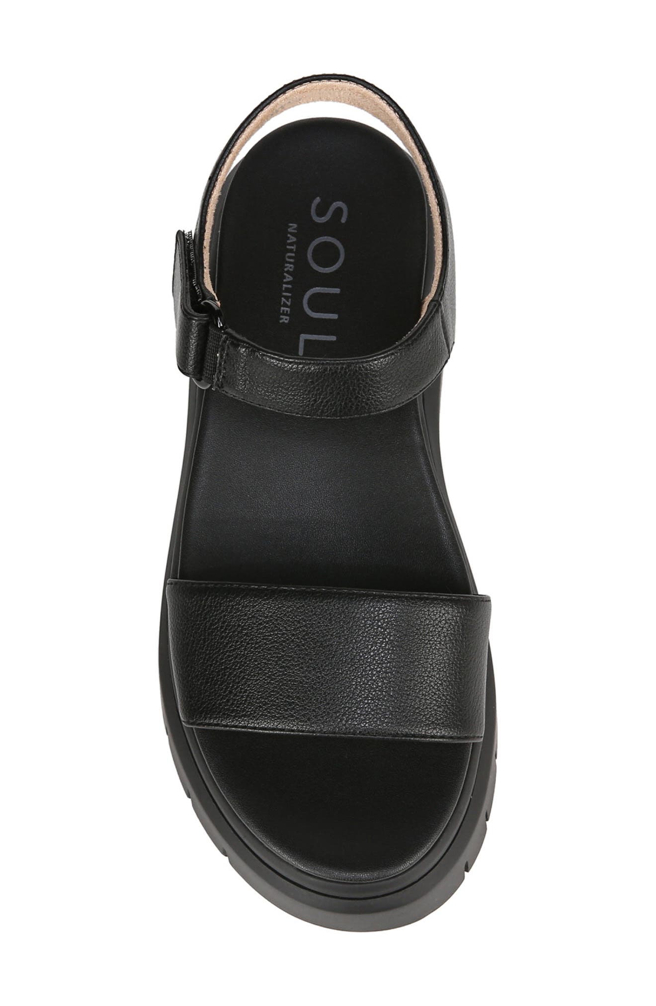 SOUL NATURALIZER Poppi Platform Sandal - Wide Width Available, Alternate, color, Black Faux Leather