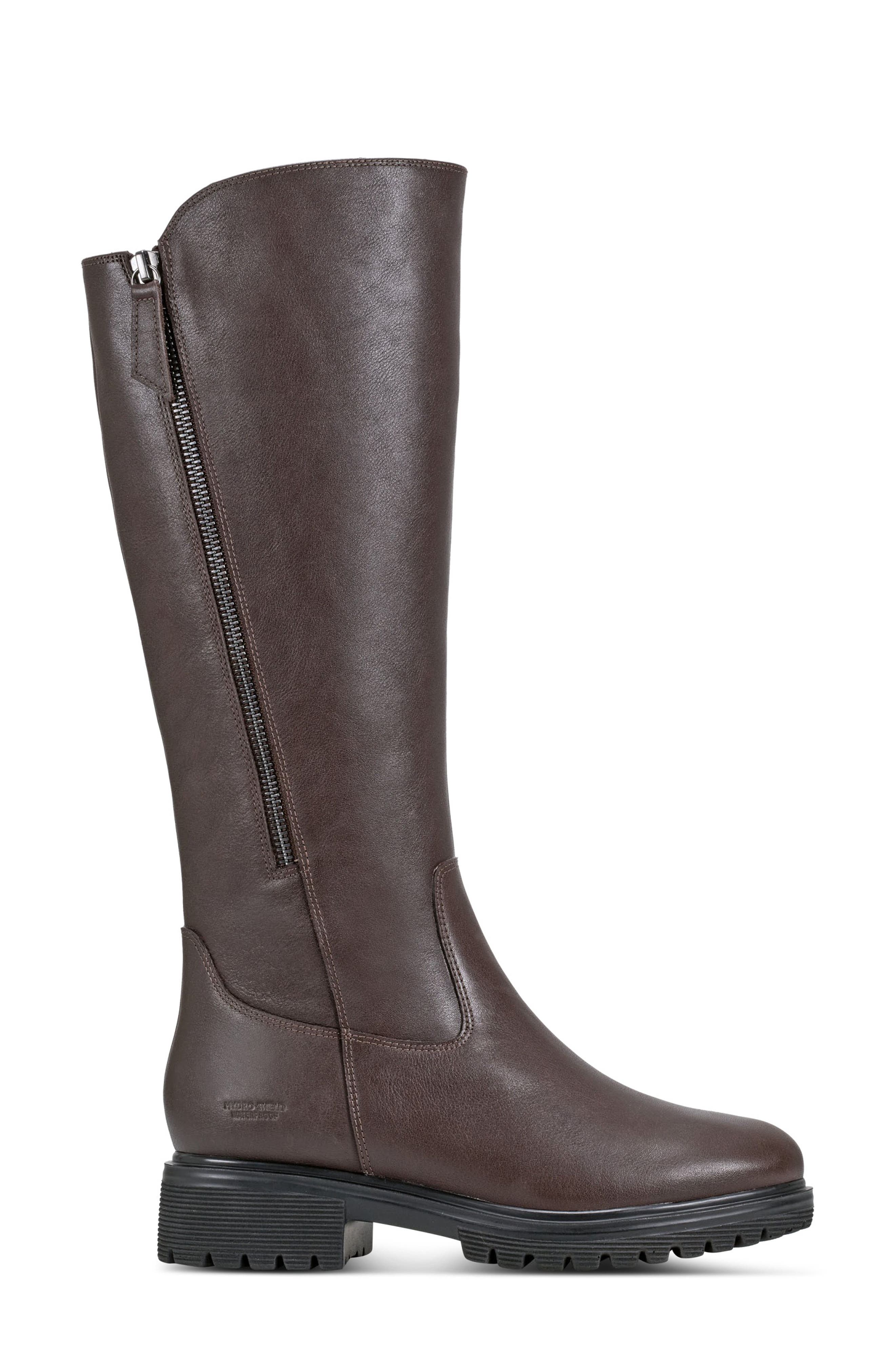 Ivette Waterproof Knee High Boot, Alternate, color, DARK BROWN