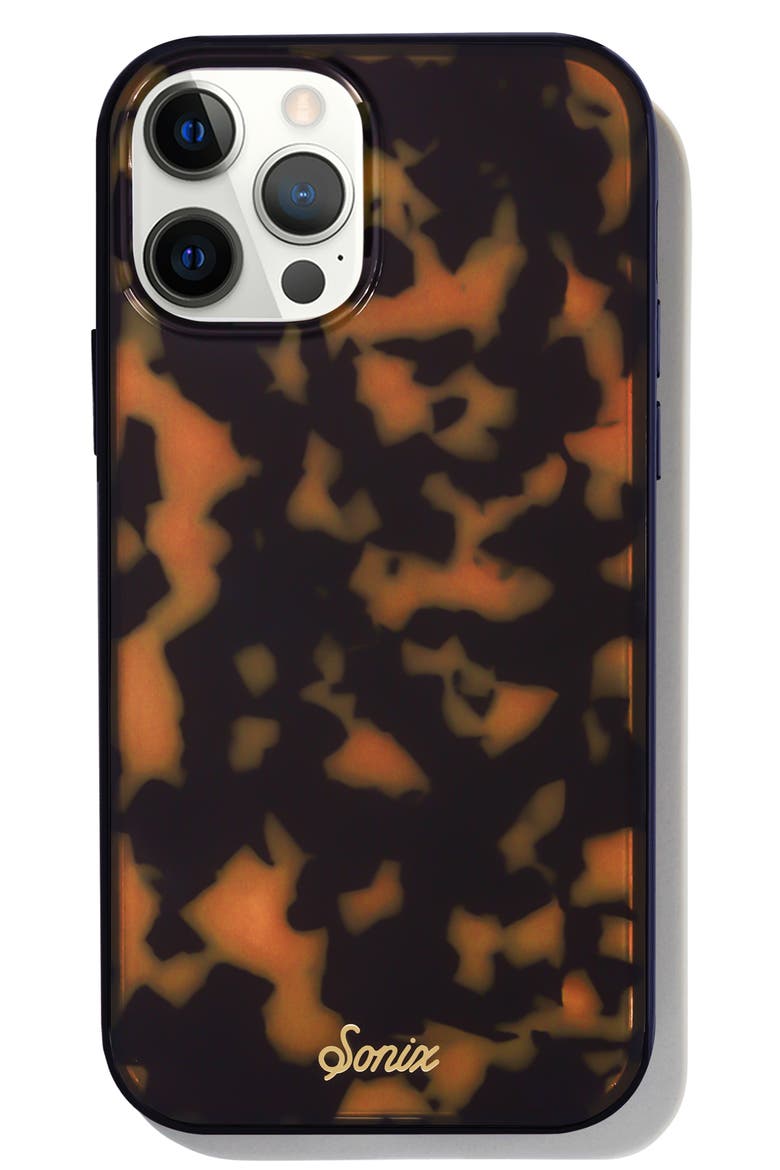 Magsafe® Compatible Tortoise Pattern iPhone 12/12 Pro &12 Pro Max Case, Main, color, BROWN