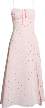 All in Favor Corset Detail Sleeveless Midi Dress