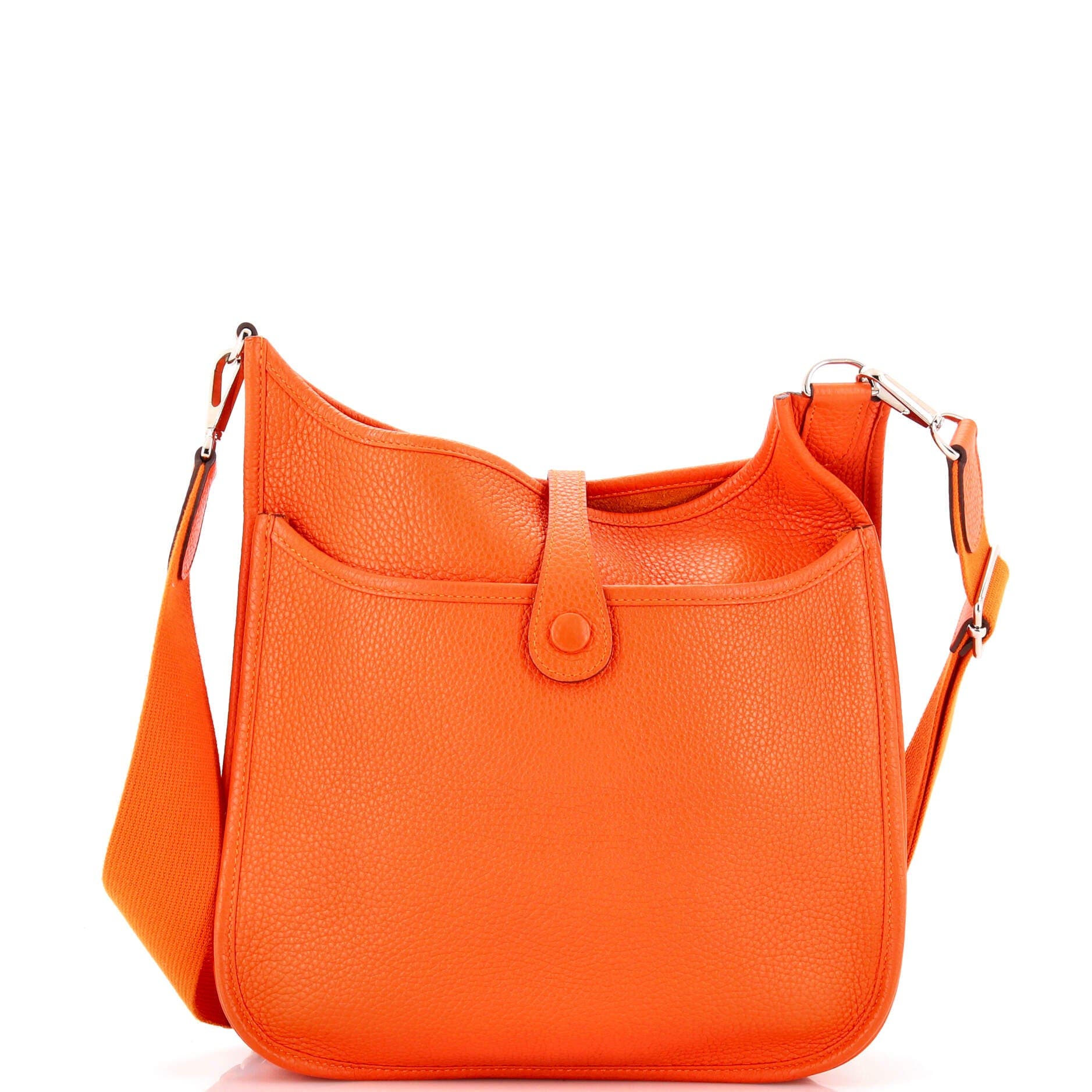 Pre-Owned Hermes Evelyne Bag Gen III Clemence PM, Alternate, color, Feu