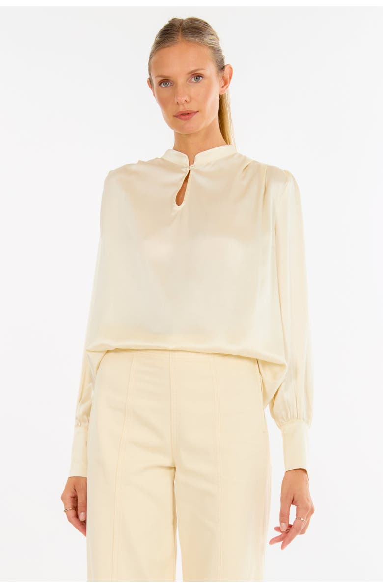SECRET MISSION Arden Blouse, Alternate, color, Crème