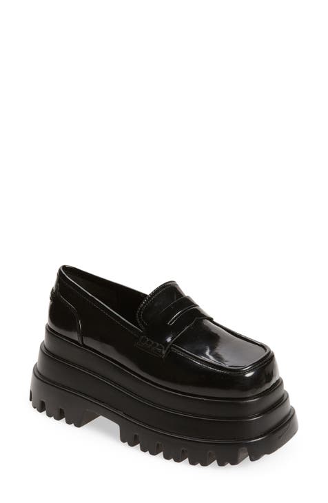 platform loafer shoes