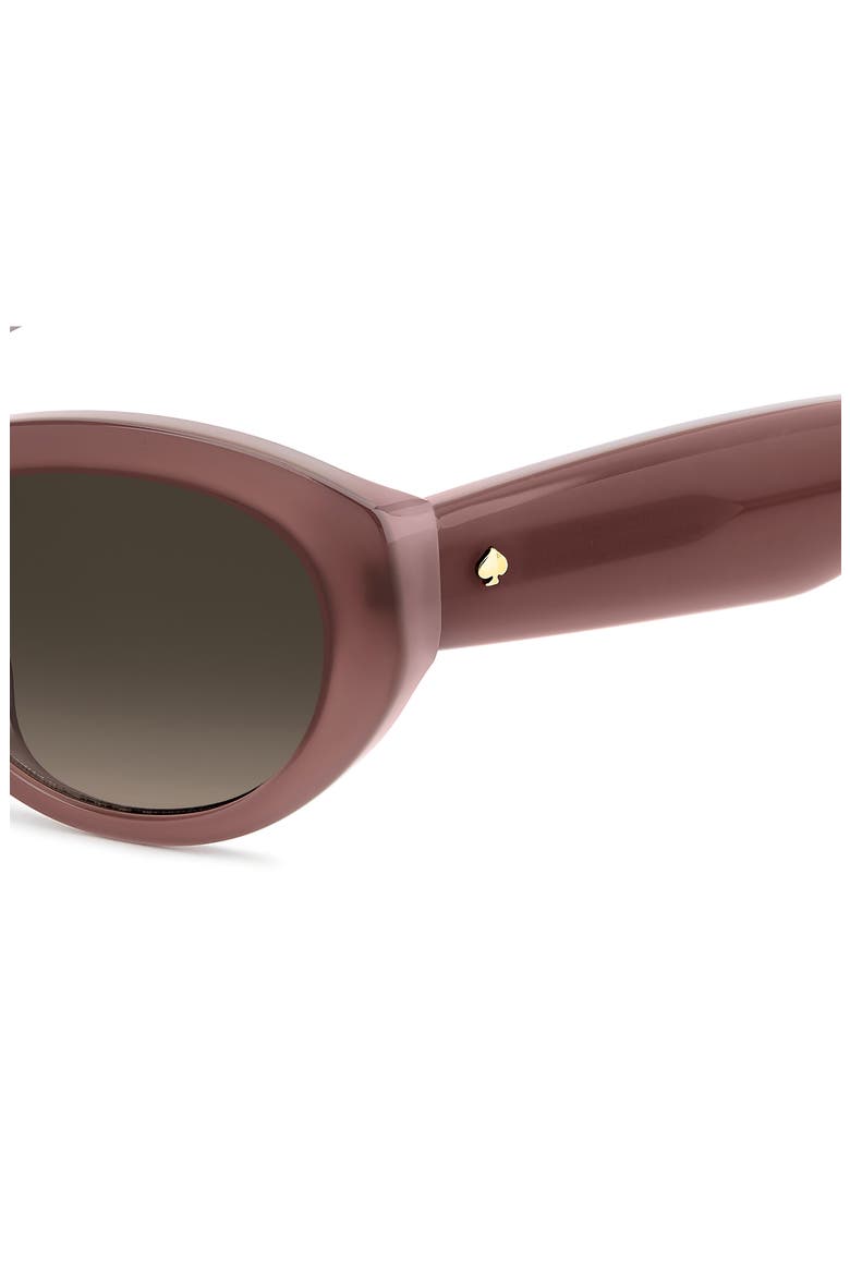 caeley 52mm oval sunglasses, Alternate, color, BROWN/ BROWN SF