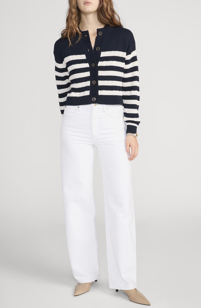 FRAME Bowed Straight Leg Jeans, Alternate, color, Au Natural Clean