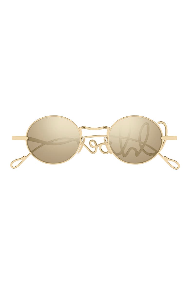 CH0413S Small 44mm Round Sunglasses, Main, color, GOLD