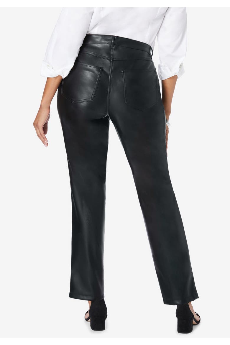 Faux Leather Pant, Alternate, color, BLACK