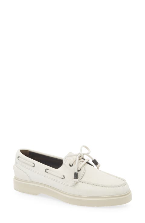 ローファー・オックスフォード BRUNELLO CUCINELLI Women Laced up Shoes MZ12G2956C004 Beige Brunello Cucinelli Loafers - Beige - Women | MZ12G2956C004