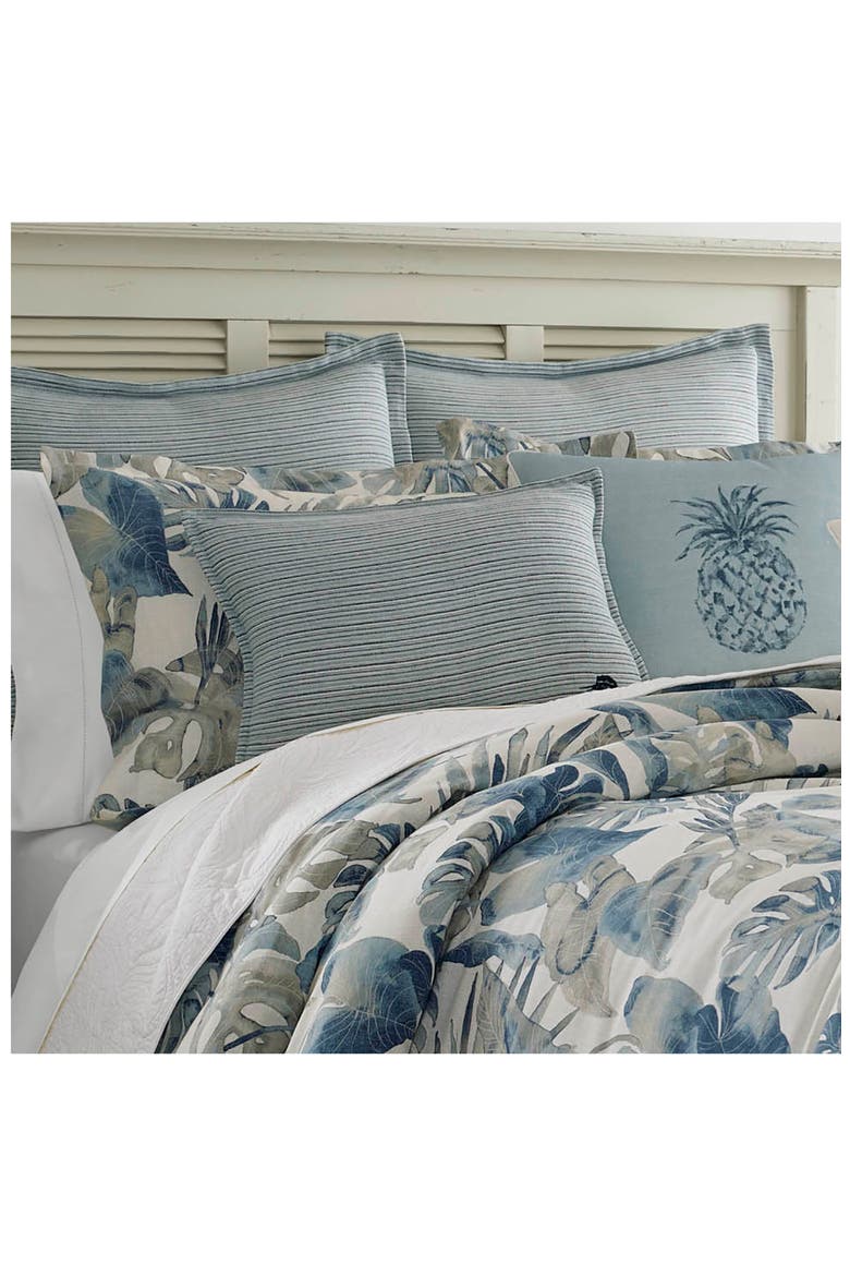 Raw Coast Cotton Duvet Cover & Sham Set, Alternate, color, BLUE