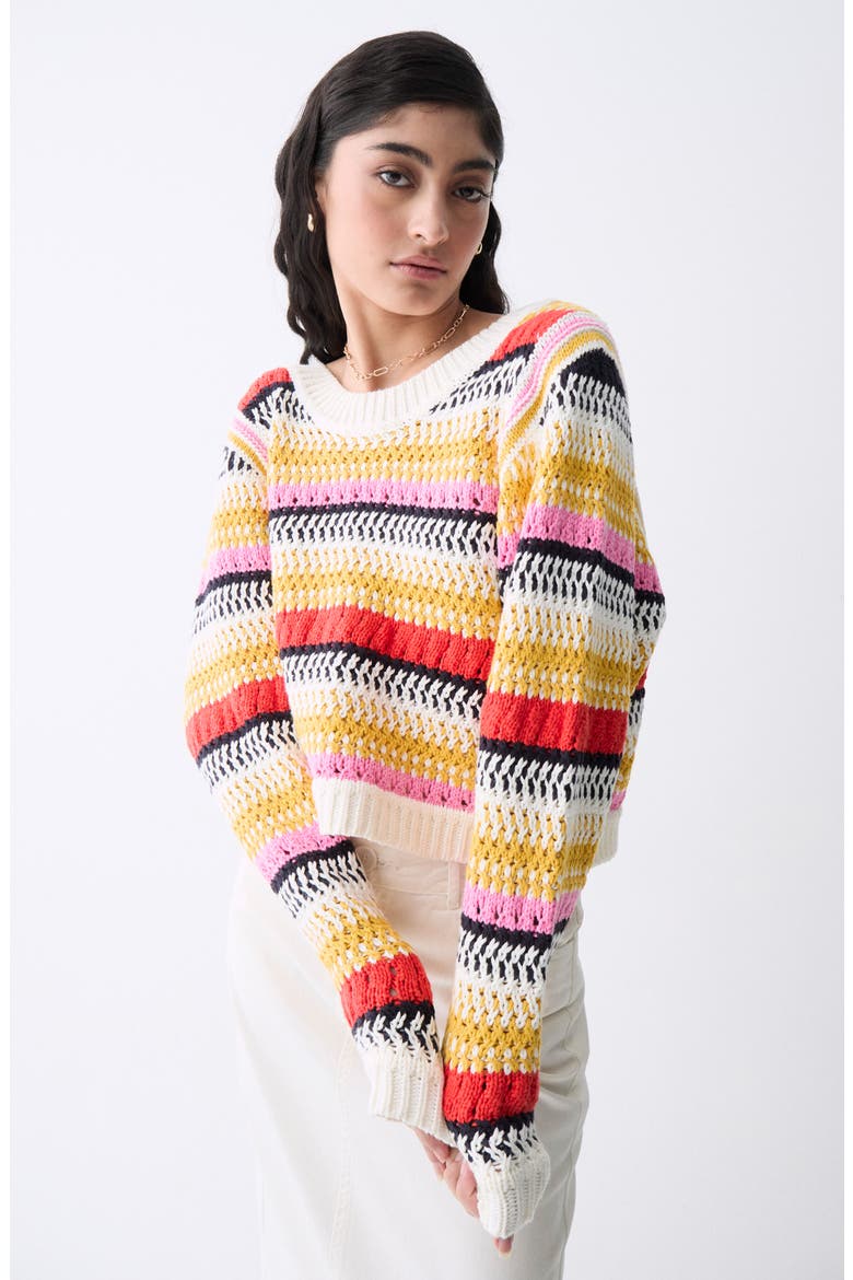 Ponte Stripe Reversible Cardigan, Alternate, color, MULTICOLOR