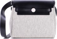 Pre-Owned Hermes Herbag Zip Toile and Leather 20