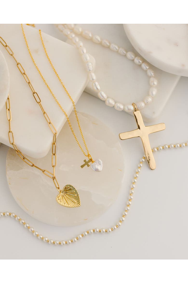 Rae Necklace, Alternate, color, Gold
