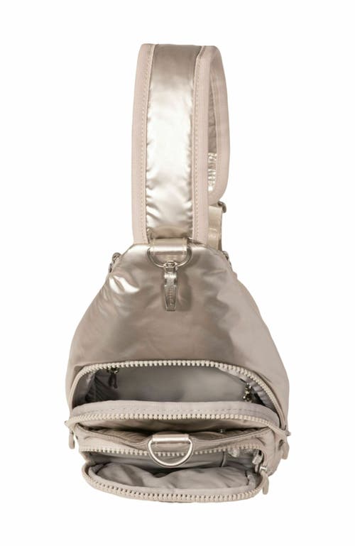 Baggallini Central Park Sling Bag In Gold
