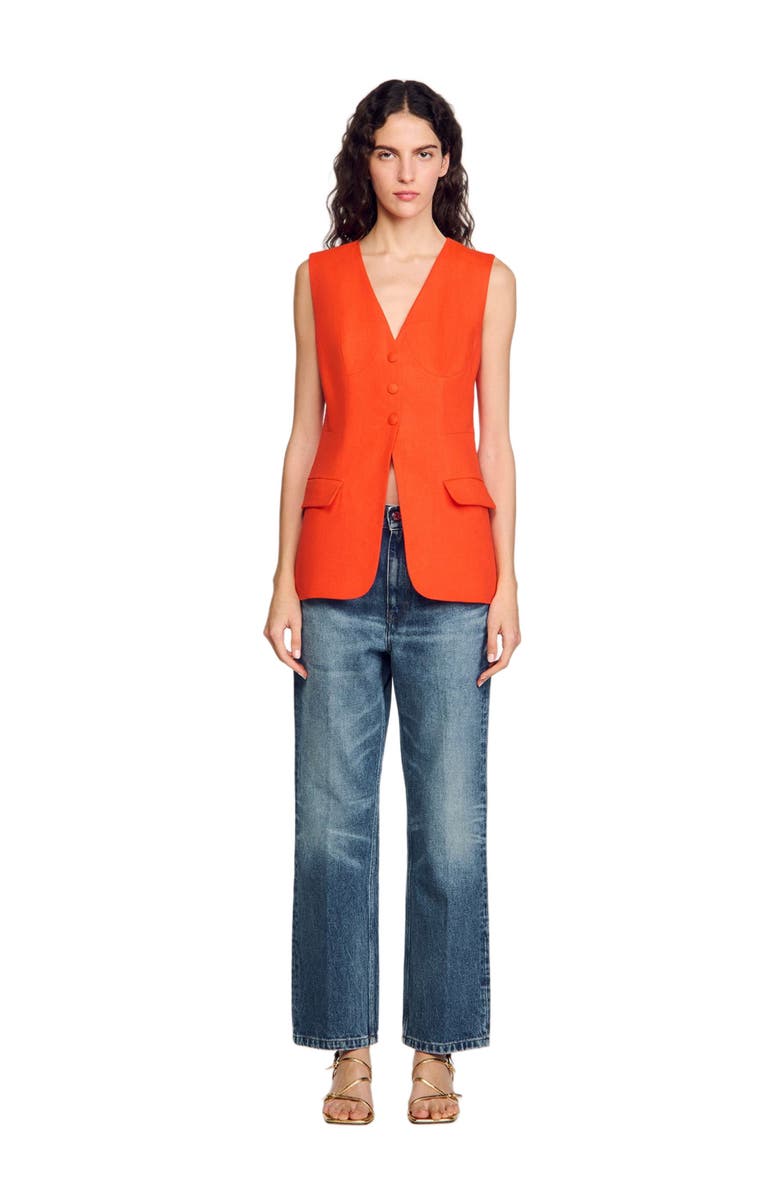 SANDRO Sleeveless vest, Alternate, color,