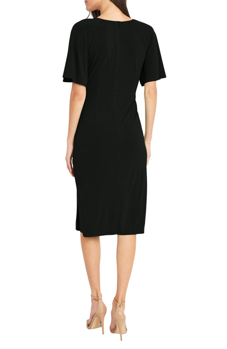 Maggy London Flutter Sleeve Faux Wrap Dress, Alternate, color, 