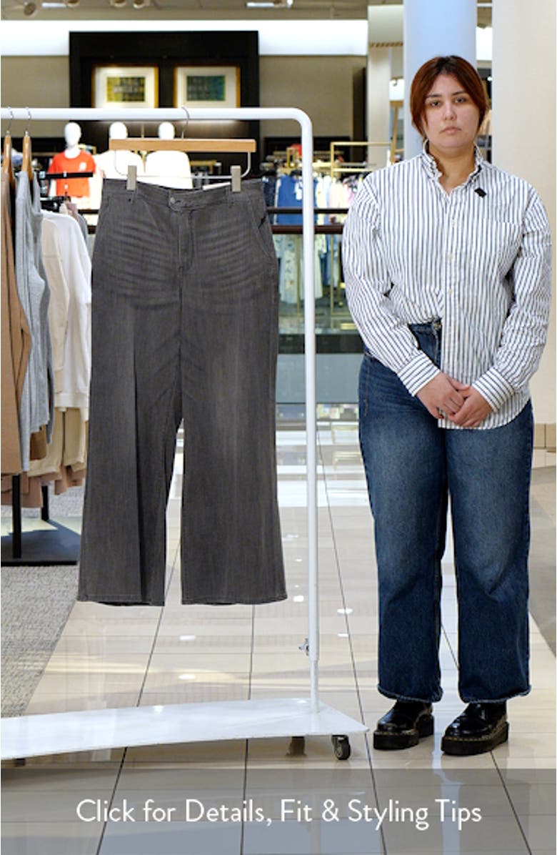 Mona High Waist Ankle Wide Leg Jeans, sales video thumbnail