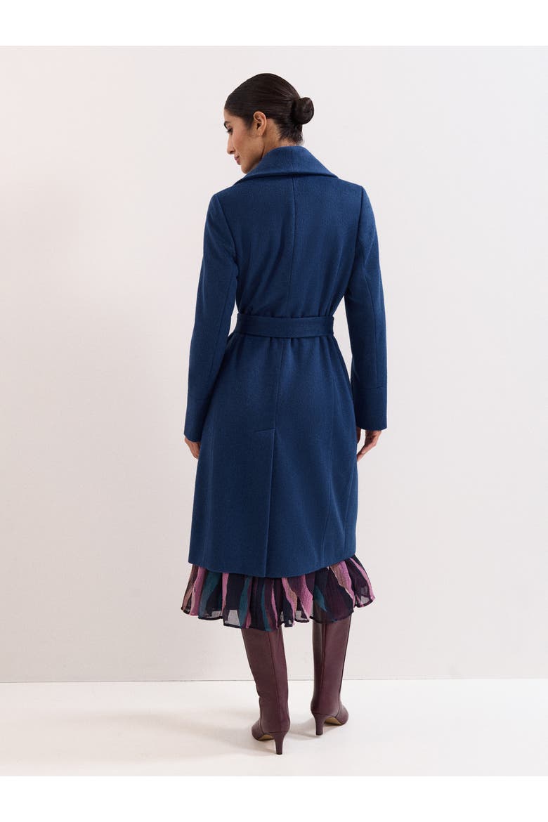 Nicci Belted Coat, Alternate, color, Blue