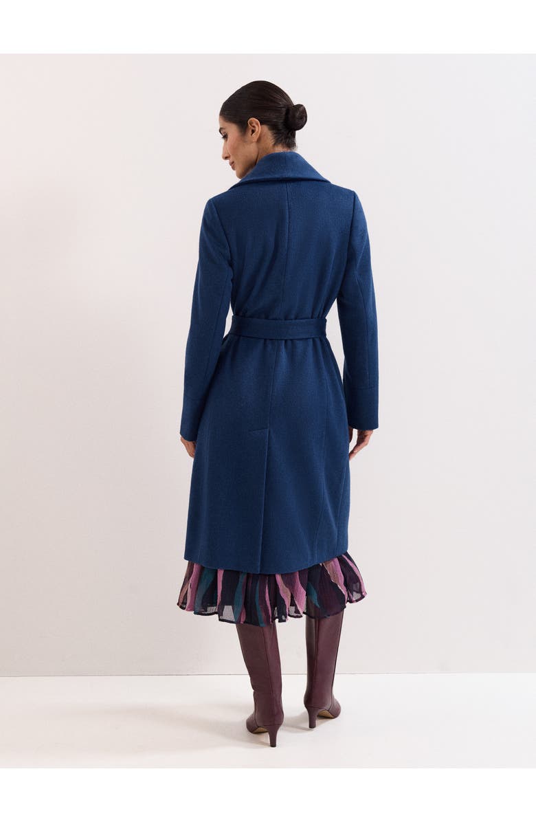 Phase Eight Nicci Belted Coat, Alternate, color, Blue