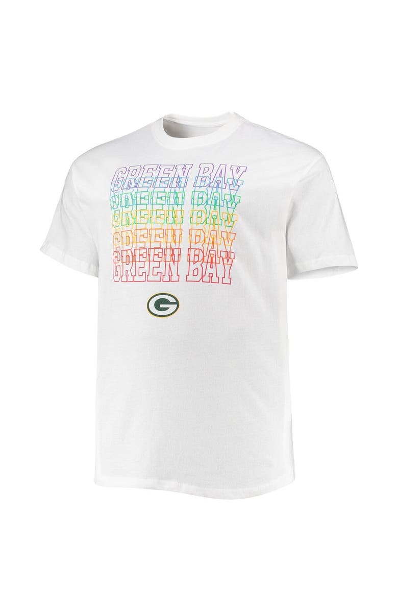 FANATICS Men's Fanatics Branded White Green Bay Packers Big & Tall City Pride T-Shirt, Alternate, color, 