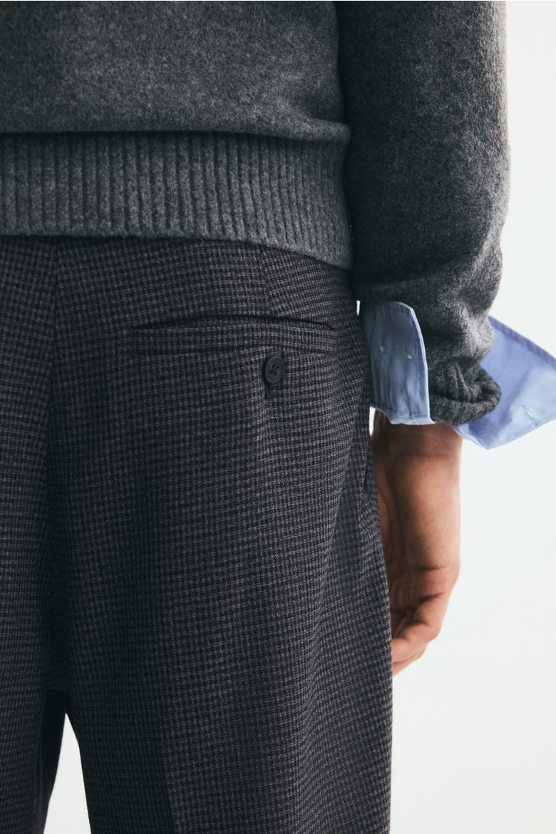 Regular-Fit Dress Pants, Alternate, color, Dark gray/checked