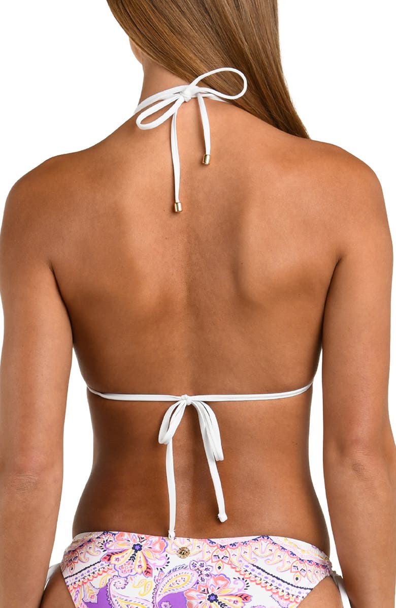 Sunshine 79 Lilac Cascade Triangle Bikini Top, Alternate, color, Purple Multi