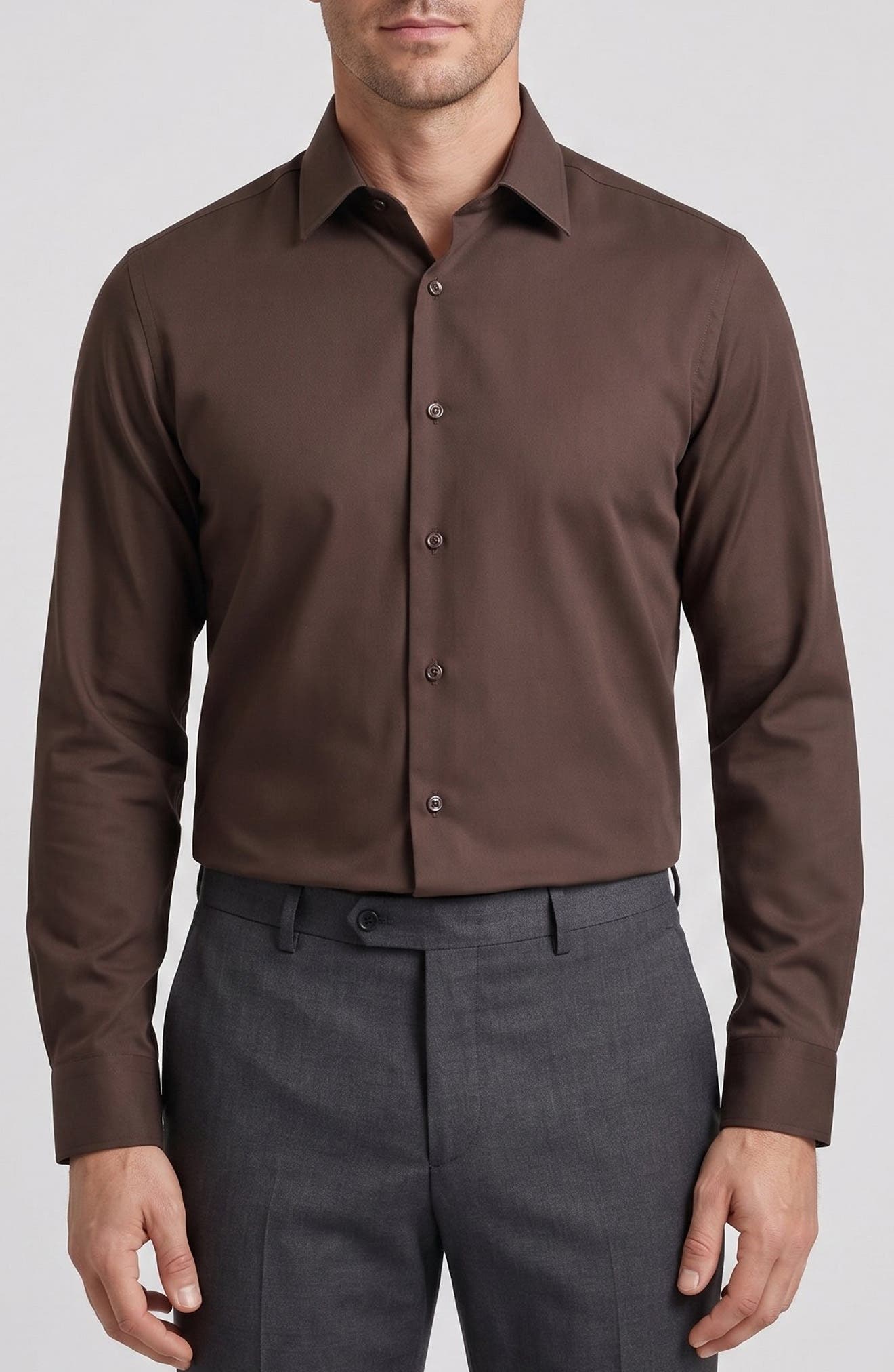 Stretch Cotton Dress Shirt