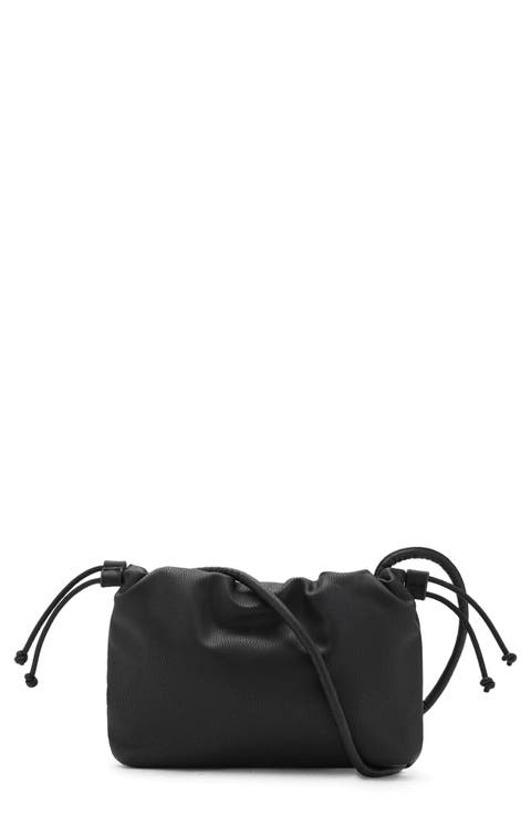 Small Faux Leather Bucket Bag