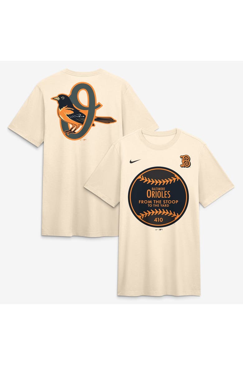 Men's Nike Tan Baltimore Orioles City Connect Legacy Tri-Blend T-Shirt, Main, color, Tan