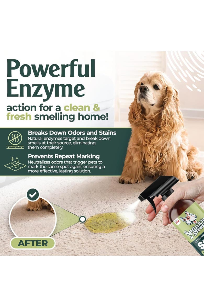 Pet Mess and Odor Cleanup Bundle, 15oz Bag, Broom, 24oz Spray, Alternate, color, Multicolored
