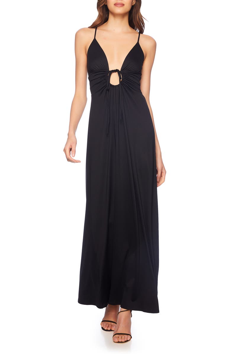 Susana Monaco Circle Cutout Maxi Dress, Main, color, 