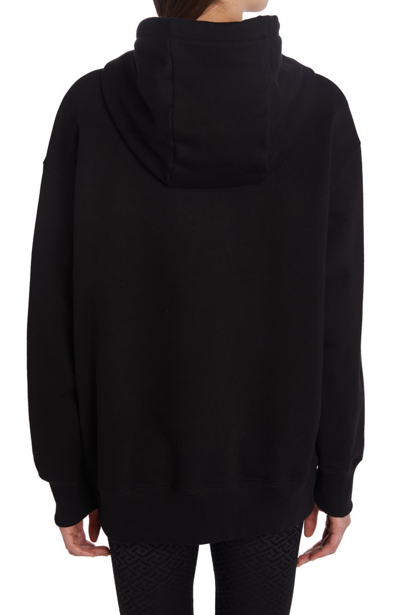 Versace Never Too Much Cotton Graphic Hoodie, Alternate, color, 