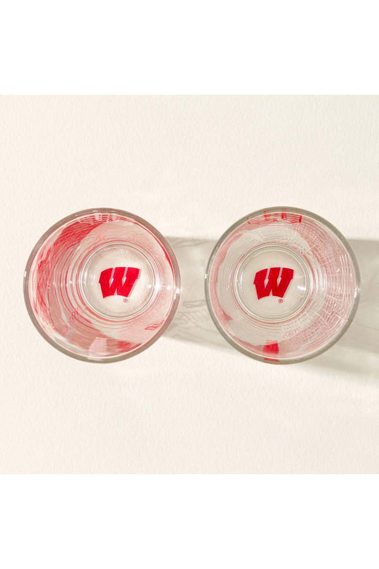 Your College Town Pint Glass - Set of 2, Alternate, color, University of Wisconsin