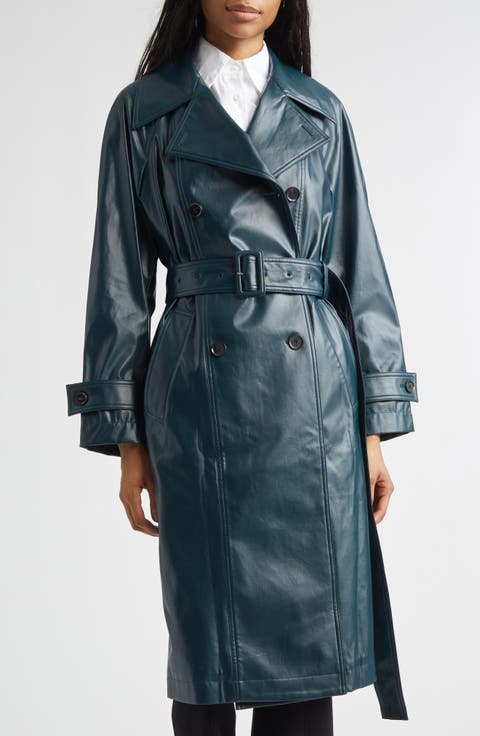 Benedetta Coated Cotton Trench Coat