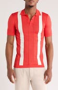 T.R. PREMIUM Textured Knit Stripe Polo