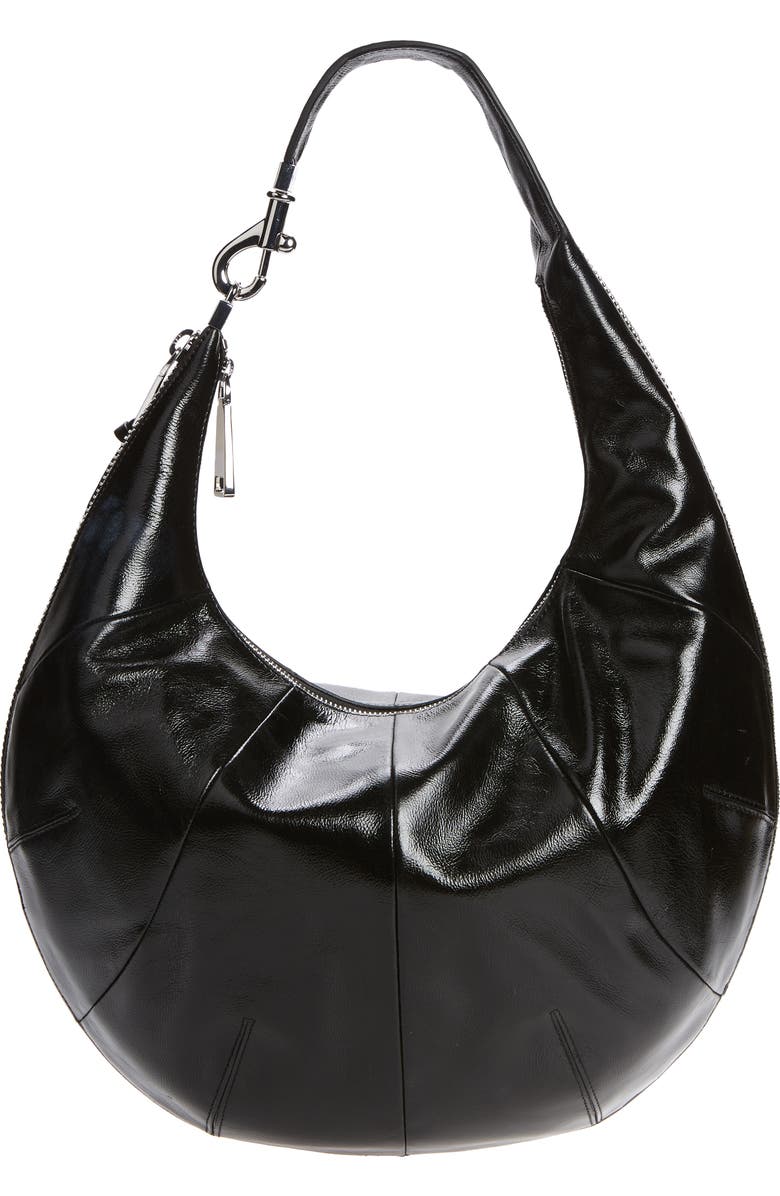 Rebecca Minkoff Croissant Zip Around Leather Hobo Bag, Main, color,