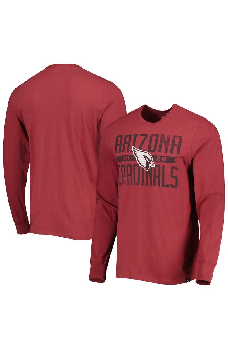 '47 Men's '47 Cardinal Arizona Cardinals Brand Wide Out Franklin Long Sleeve T-Shirt, Main, color, Cardinal