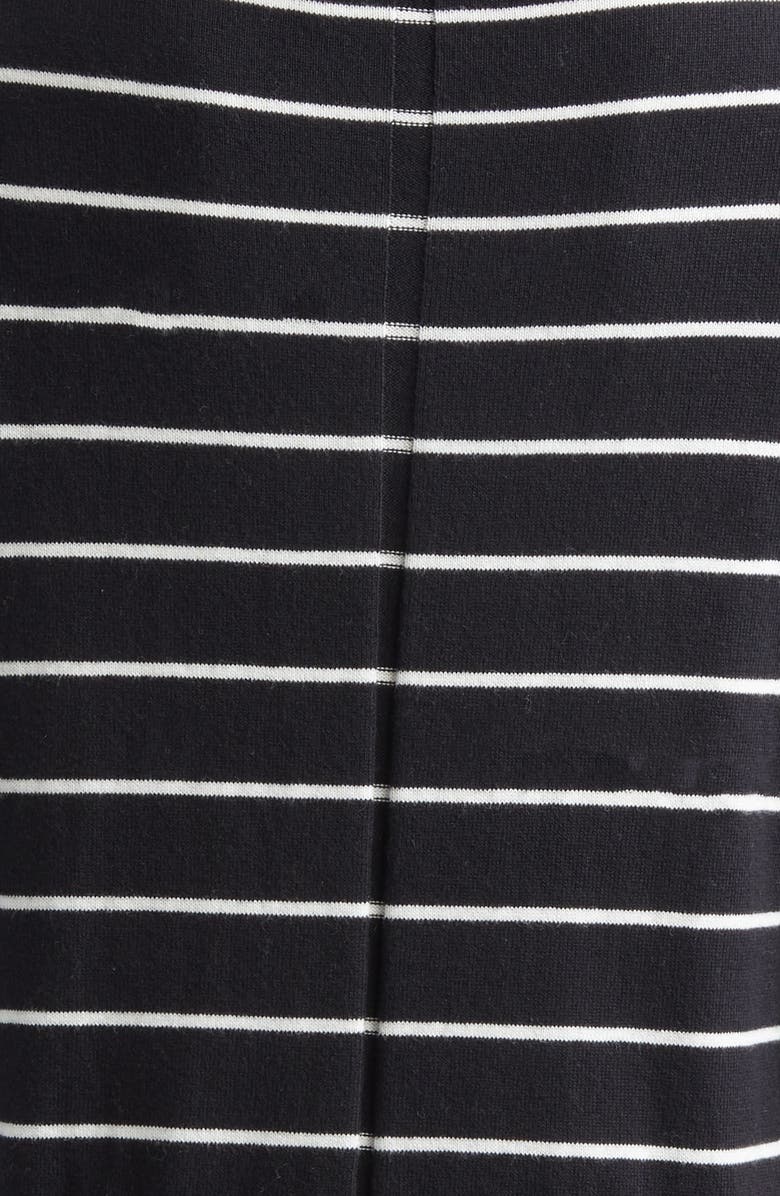 Derek Lam 10 Crosby Thibeaut Stripe Cotton & Cashmere Cardigan, Alternate, color, Blacklead