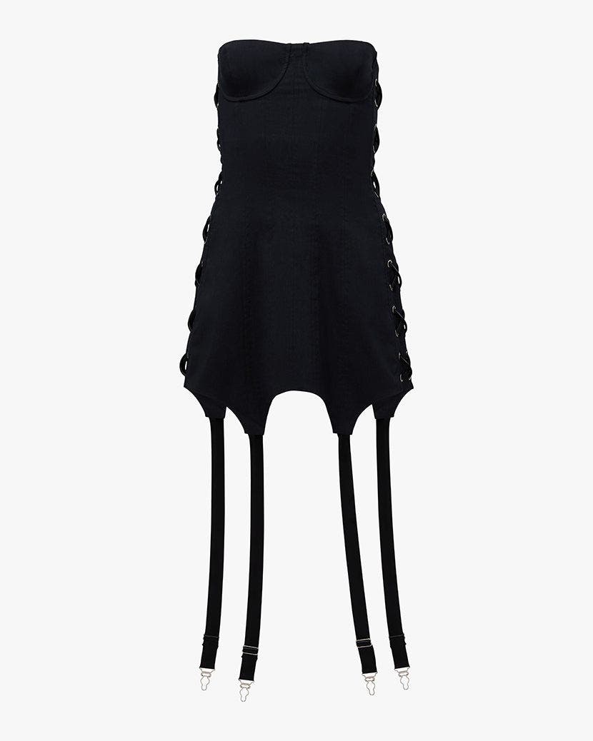 Corset Garter Mini Dress - image 2
