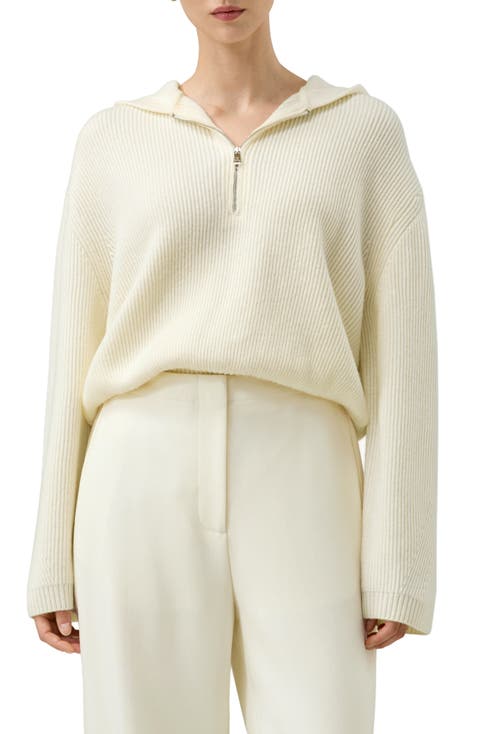 Women's Machine-Washable Wool Knit Hoodie
